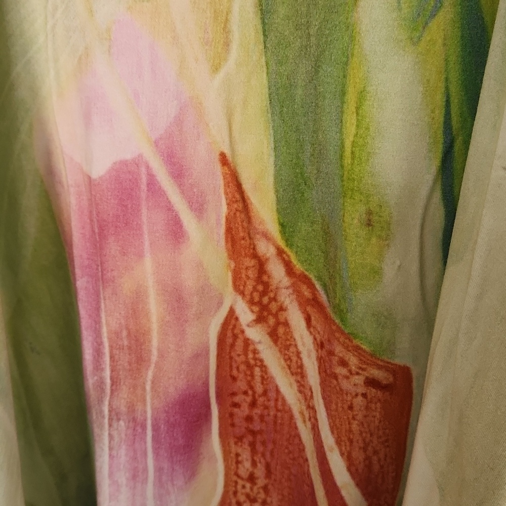 Claire Desjardins Floral Sleeveless Dress Sz Large - Picture 6 of 10